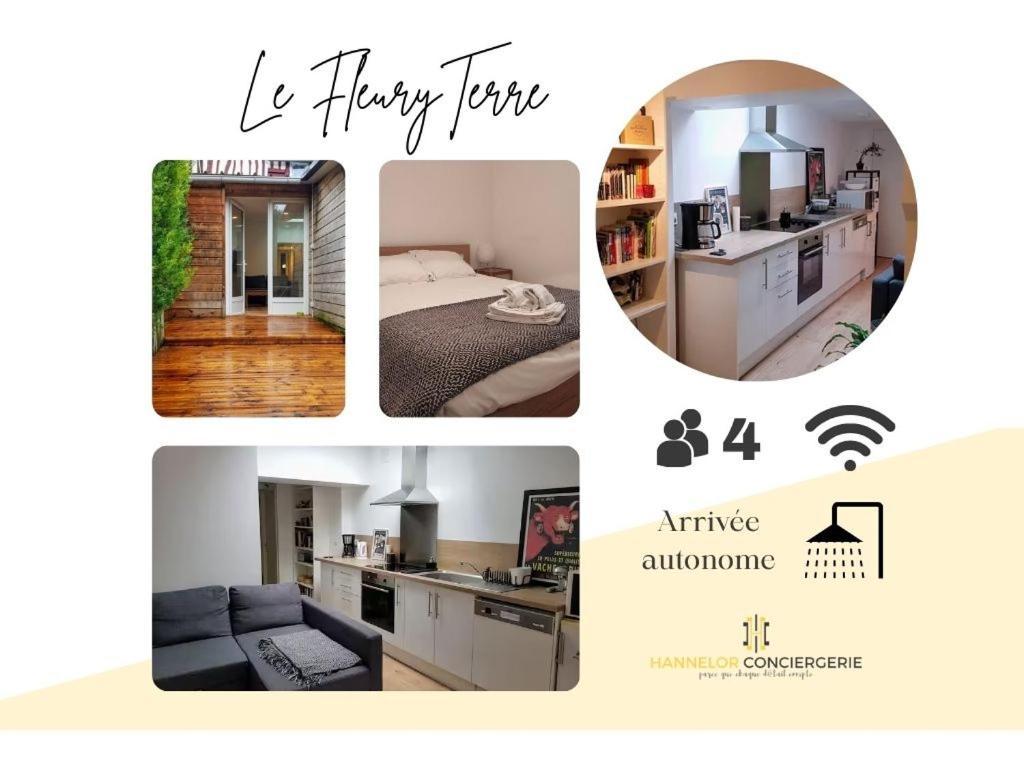 Ferienwohnung Fleuryterre - Grand 2 Pieces Avec Terrasse Deville-les-Rouen Exterior foto